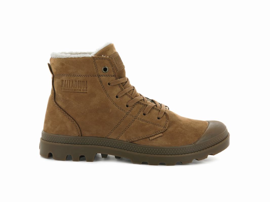 Palladium Pallabrousse Leder S Herren Stiefel DunkelBraun ||657243-RHZ||